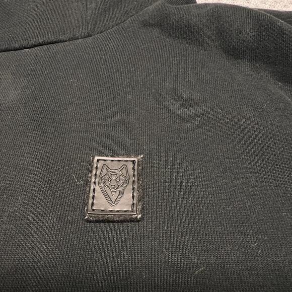 Naketano Hoodie Womens Large Black Pullover Cowl Fleece Activewear Casual - Picture 4 of 12